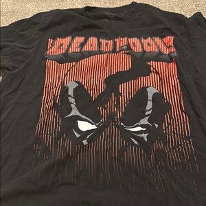 Deadpool Black and Red Graphic T-Shirt